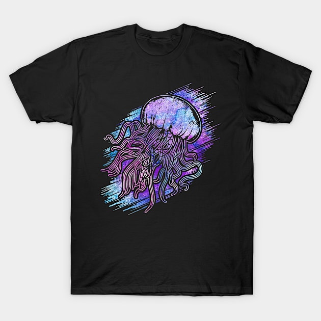 Colorful Jellyfish T-Shirt by Mila46